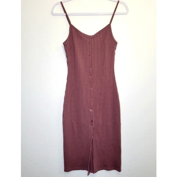 Say What? Dresses | Say What? Fitted Rib Knit Midi Cami Dress Plum | Color: Purple | Size: S | Bluejean_Blues's Closet